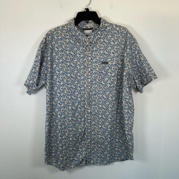 Columbia Rapid Rivers Printed Short Sleeve Button-Up, Sz XL - Picture 2 of 8